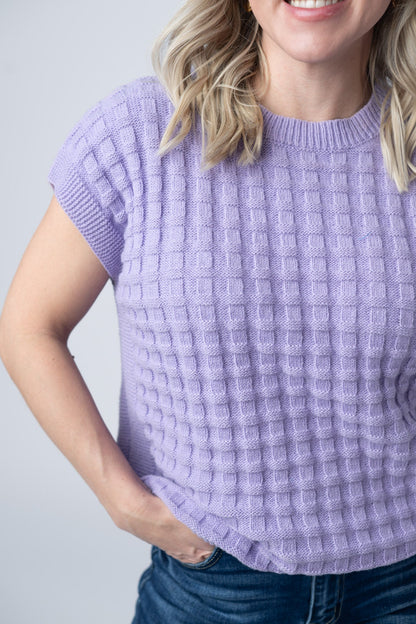 Michelle Mae Kelly Knitted Top - Lavender