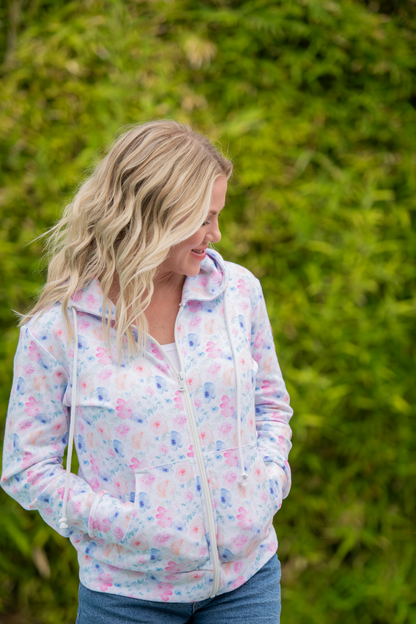 Michelle Mae Fullzip Hoodie - Petal Gardens