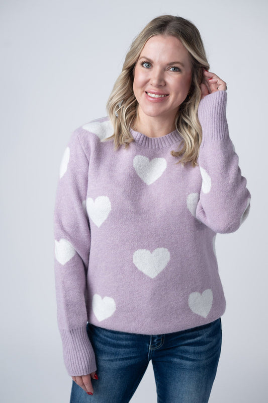 Michelle Mae Endless Love Sweater - Lavender
