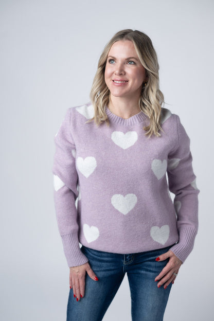Michelle Mae Endless Love Sweater - Lavender