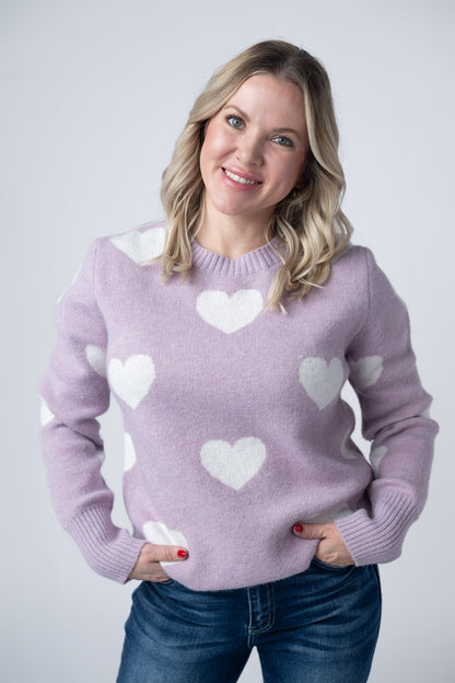 Michelle Mae Endless Love Sweater - Lavender