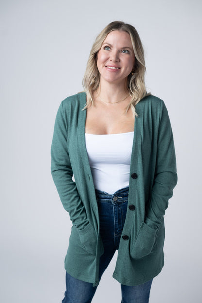 Michelle Mae Cori Cardigan - Sage