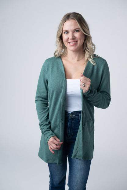Michelle Mae Cori Cardigan - Sage