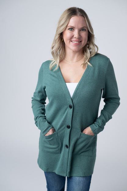 Michelle Mae Cori Cardigan - Sage