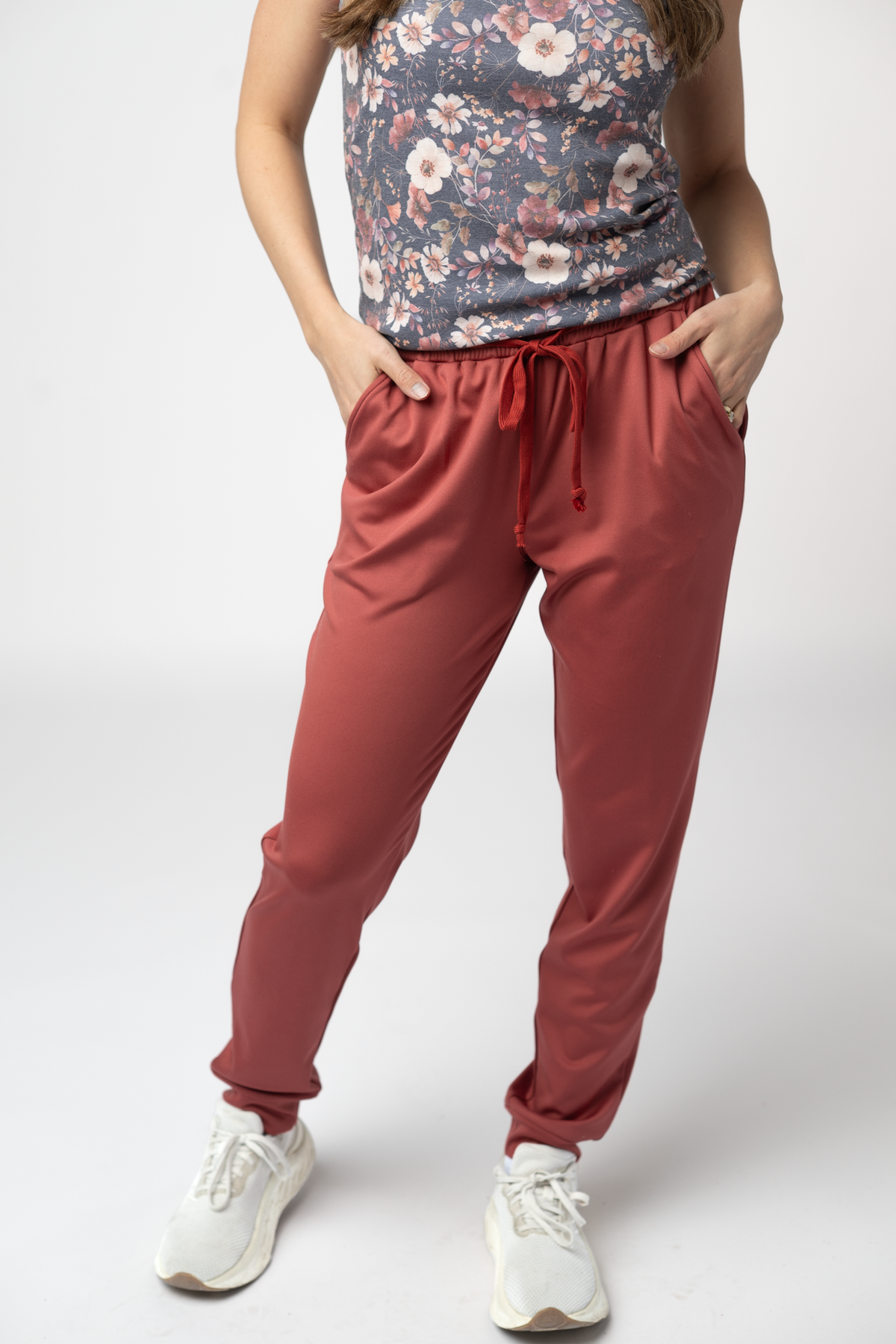 Michelle Mae Cloud Joggers - Brick