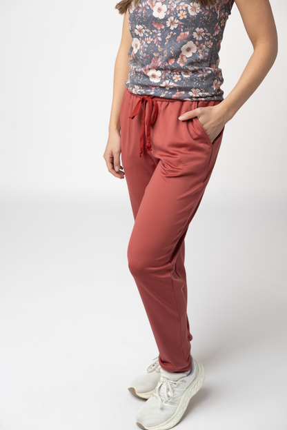 Michelle Mae Cloud Joggers - Brick
