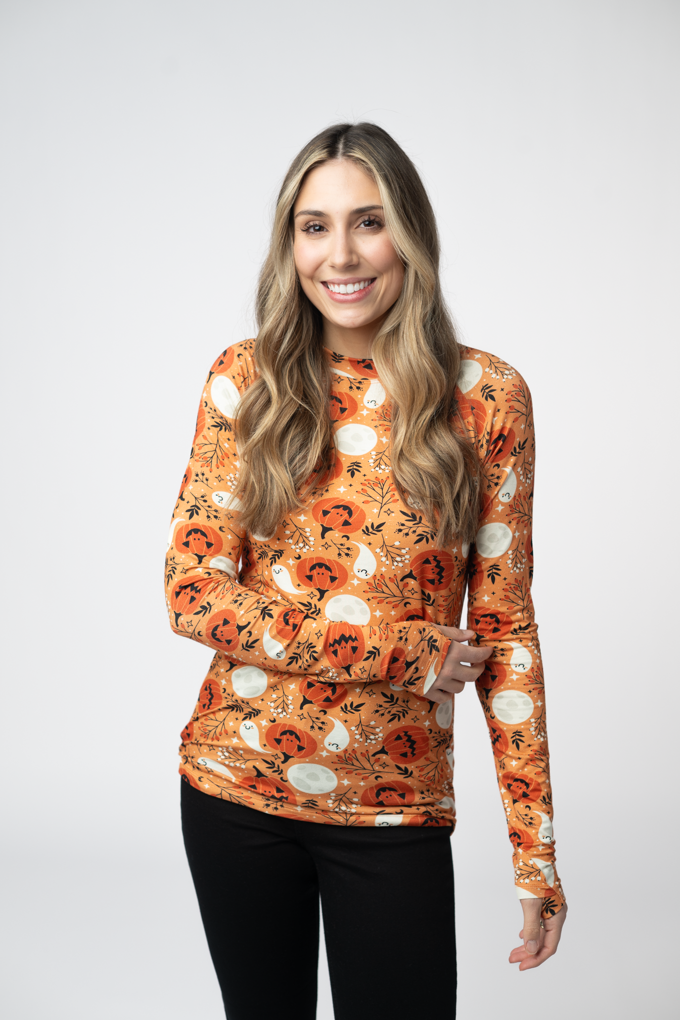 Michelle Mae Blair Long Sleeve Top - Spooky Autumn