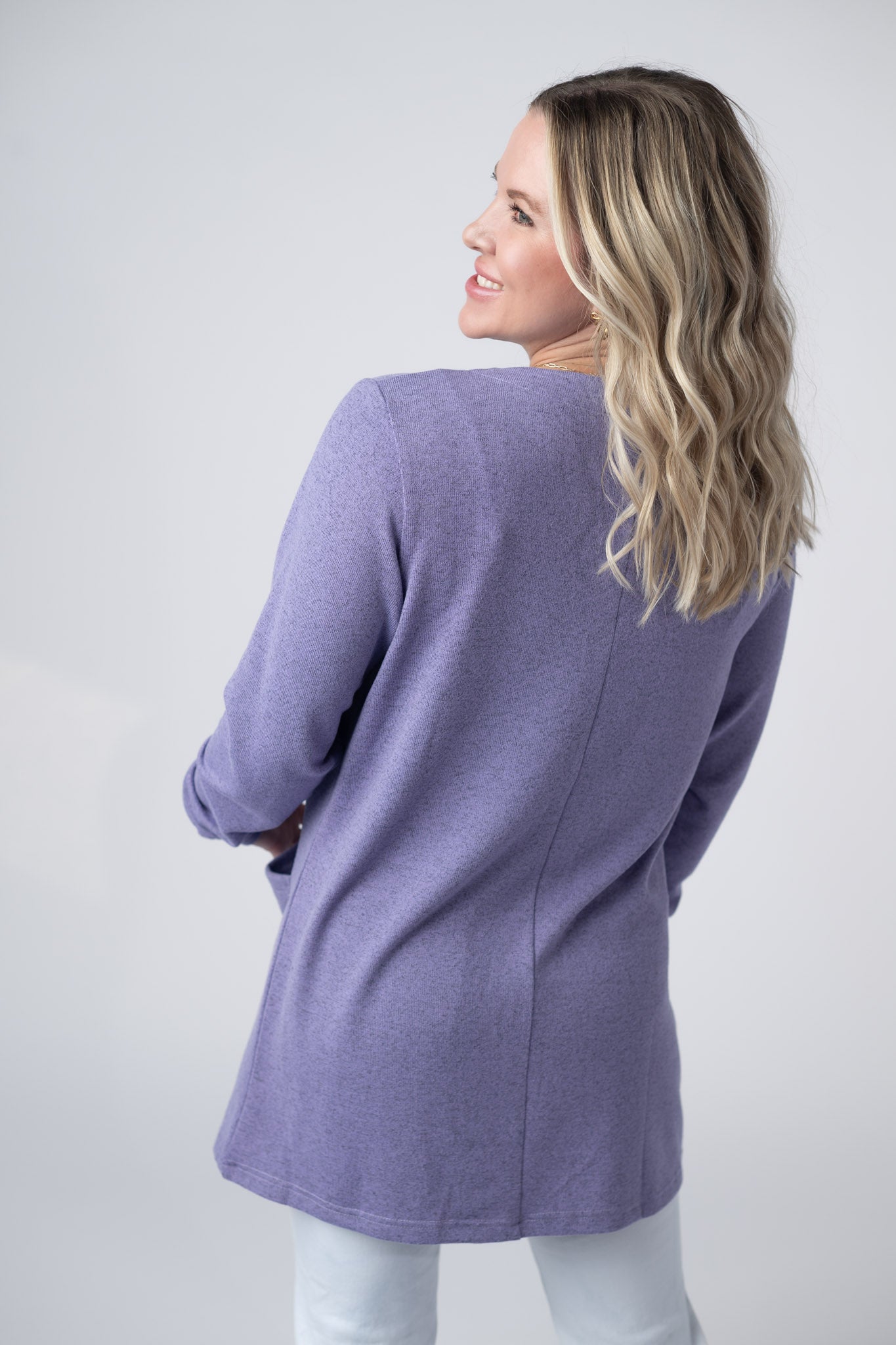 Michelle Mae Cori Cardigan - Lavender