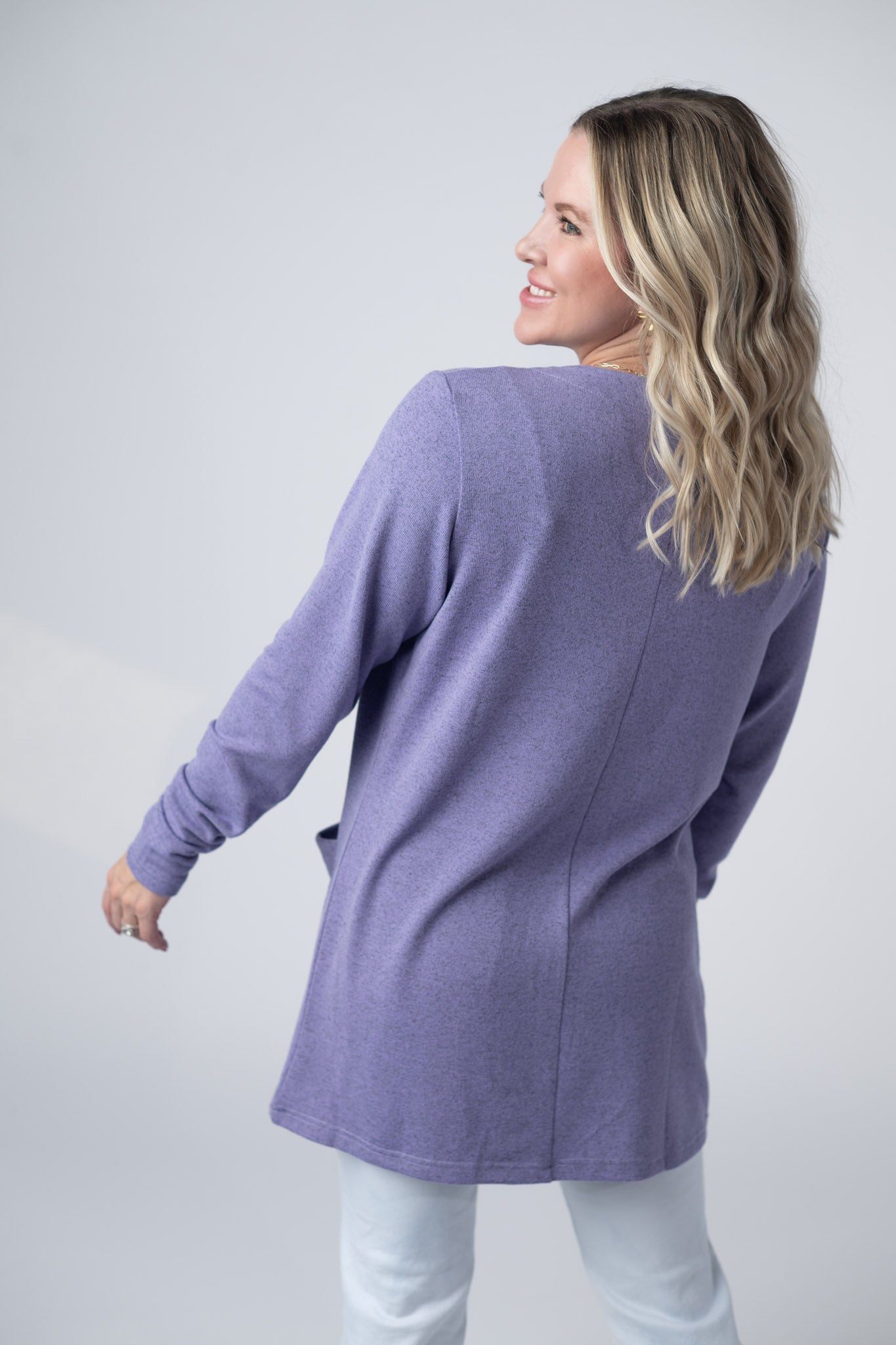 Michelle Mae Cori Cardigan - Lavender