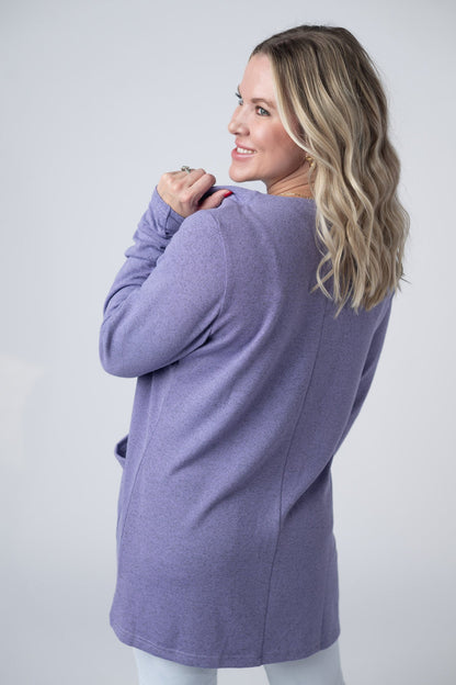 Michelle Mae Cori Cardigan - Lavender
