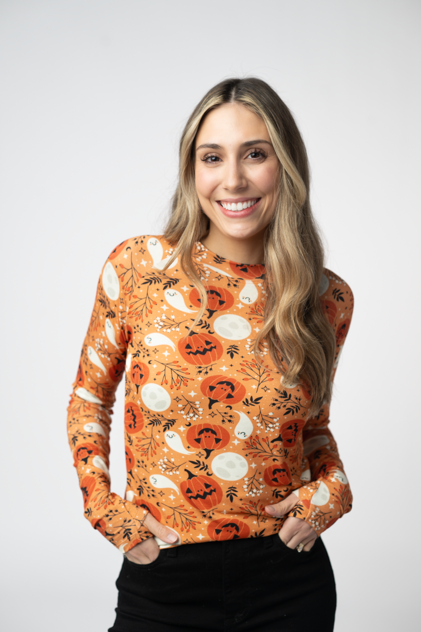 Michelle Mae Blair Long Sleeve Top - Spooky Autumn