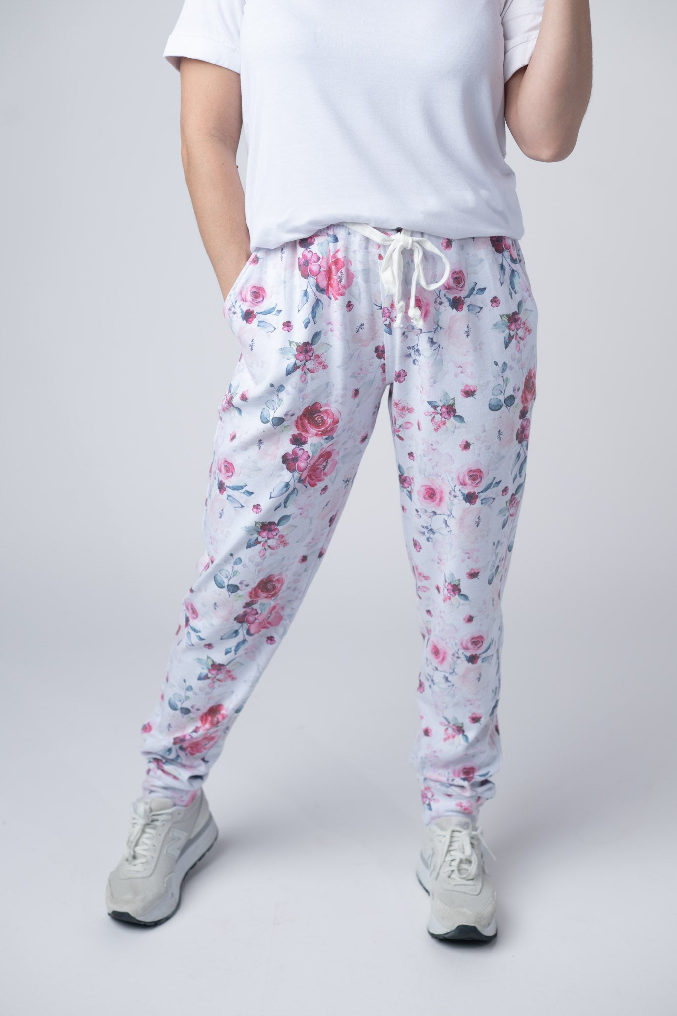 Michelle Mae Classic Joggers - Pink Bloom