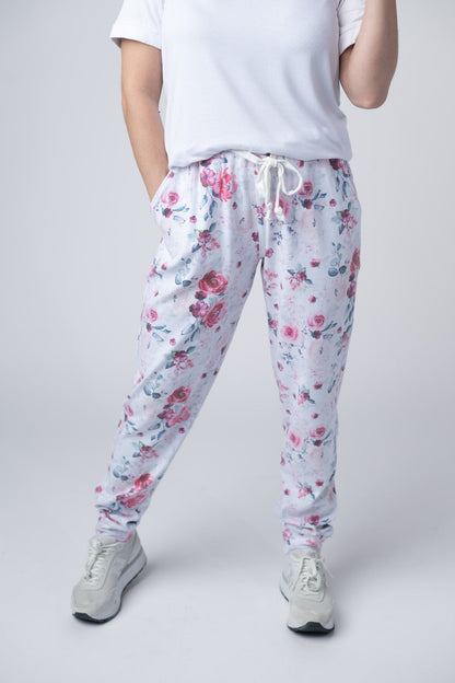 Michelle Mae Classic Joggers - Pink Bloom
