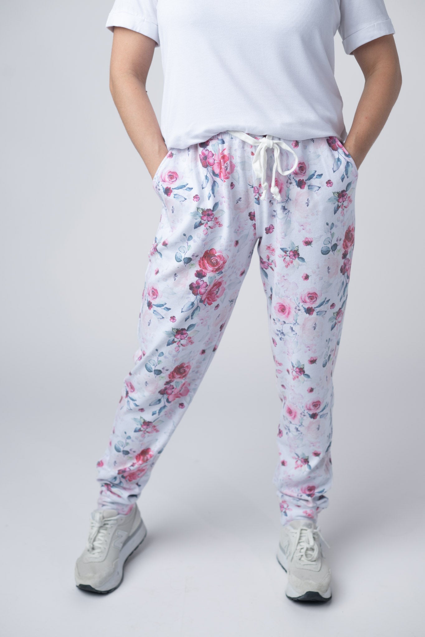 Michelle Mae Classic Joggers - Pink Bloom