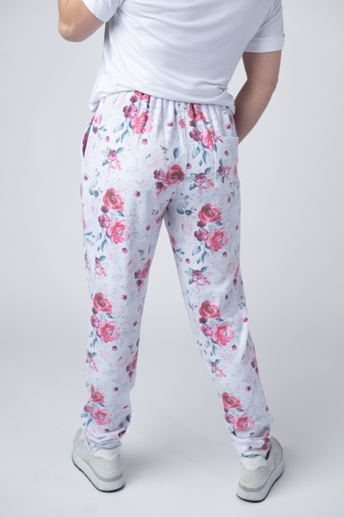 Michelle Mae Classic Joggers - Pink Bloom