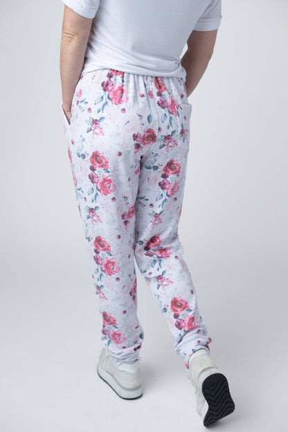 Michelle Mae Classic Joggers - Pink Bloom
