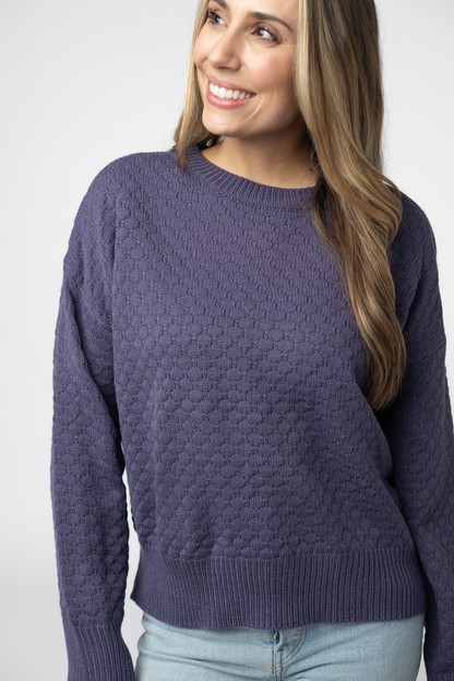 Michelle Mae Gianna Pullover Sweater - Slate Blue