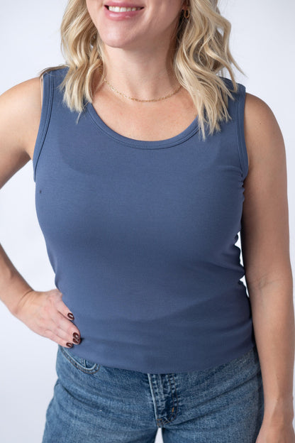 Michelle Mae Ava Tank - Blue