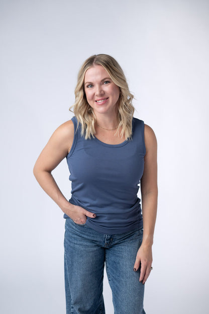 Michelle Mae Ava Tank - Blue