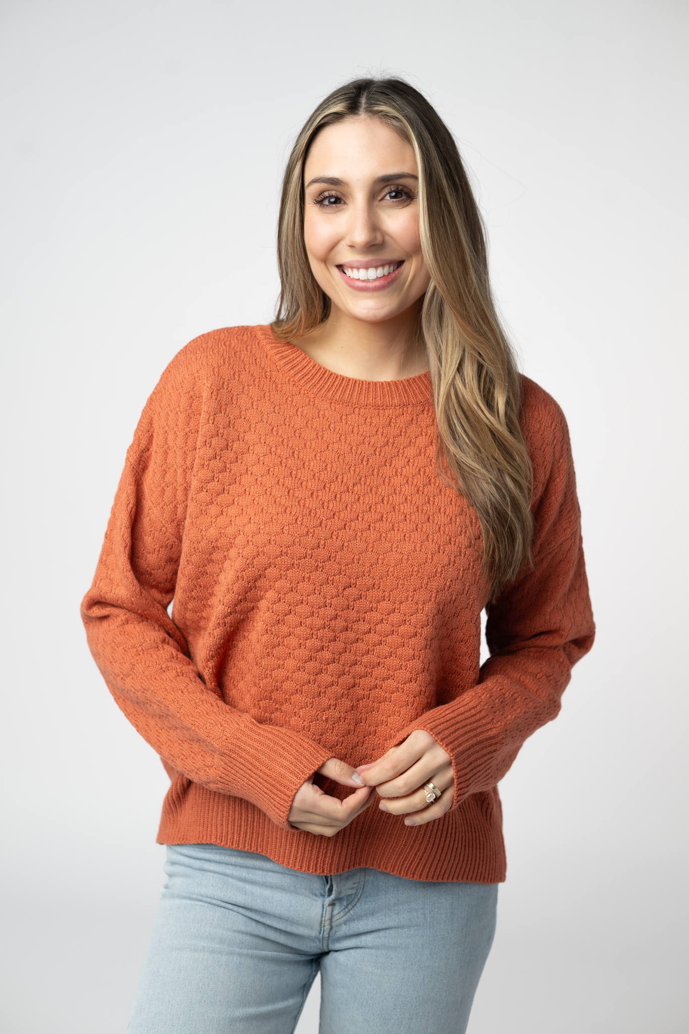 Michelle Mae Gianna Pullover Sweater - Pumpkin