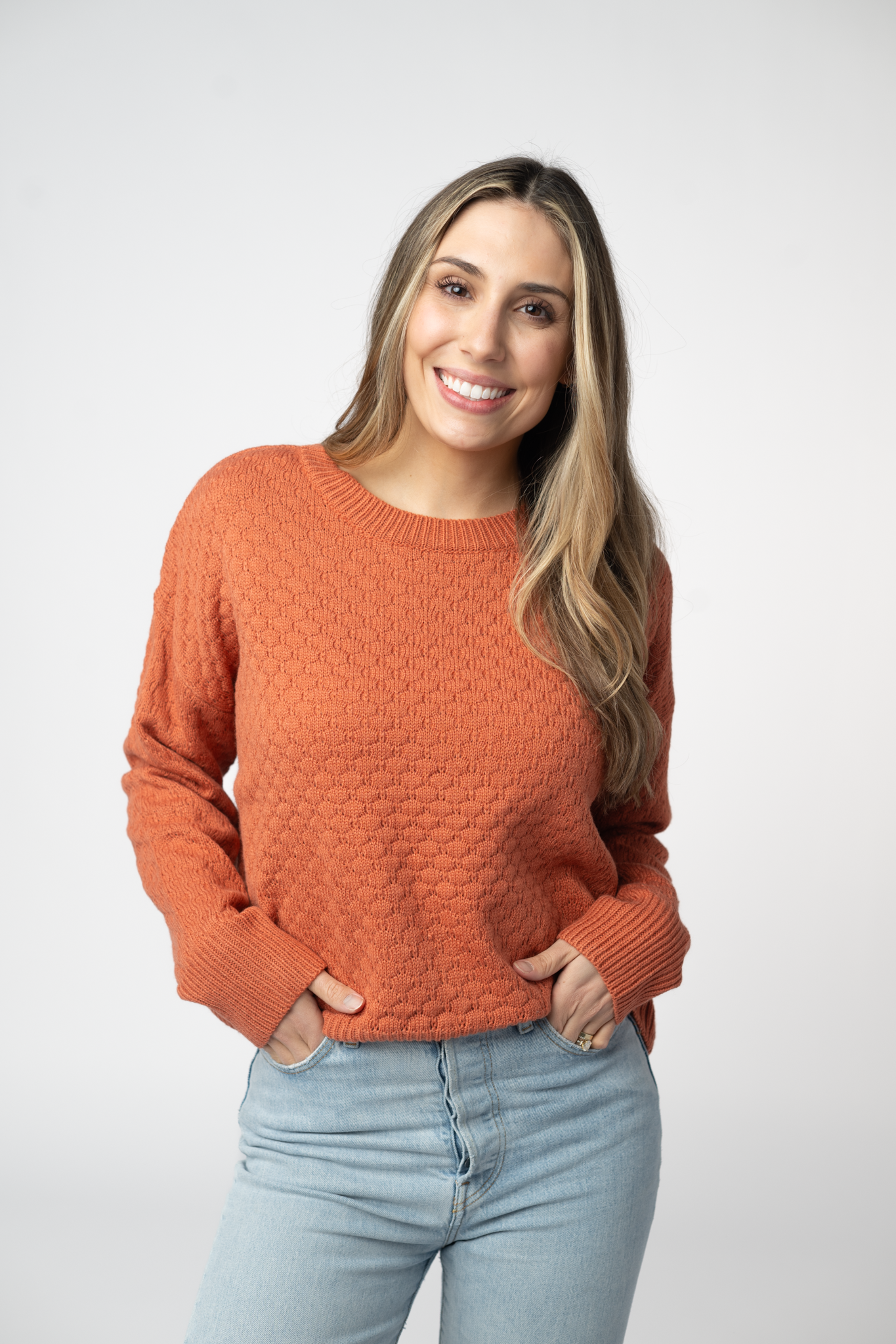 Michelle Mae Gianna Pullover Sweater - Pumpkin