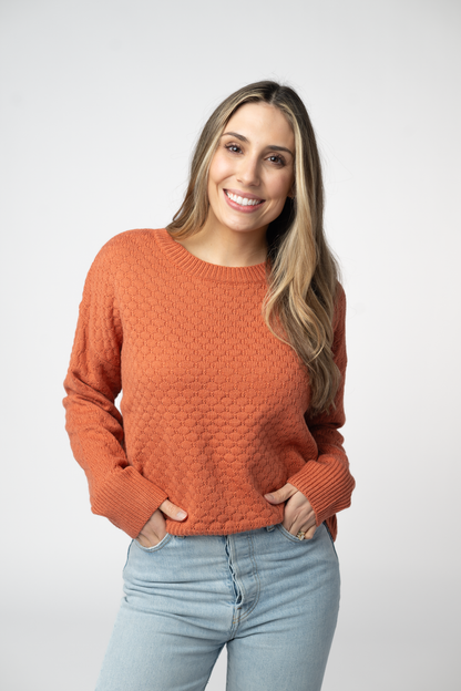 Michelle Mae Gianna Pullover Sweater - Pumpkin