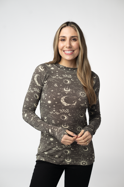 Michelle Mae Blair Long Sleeve Top - Celestial Nights
