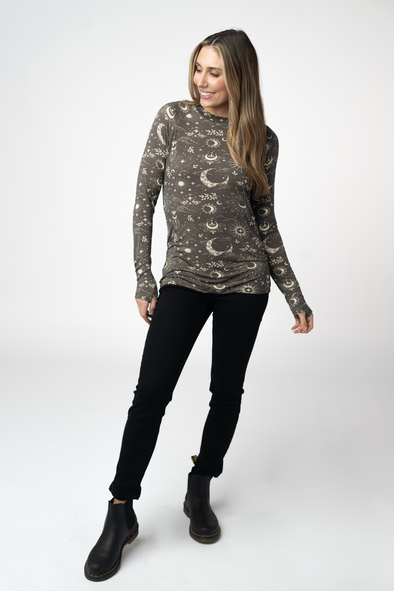 Michelle Mae Blair Long Sleeve Top - Celestial Nights