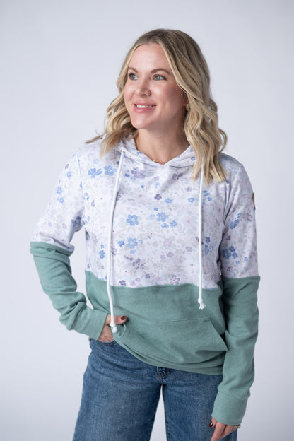Michelle Mae Hailey Pullover Hoodie - Spring Meadows and Sage