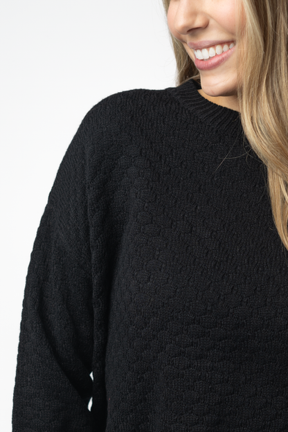 Michelle Mae Gianna Pullover Sweater - Black