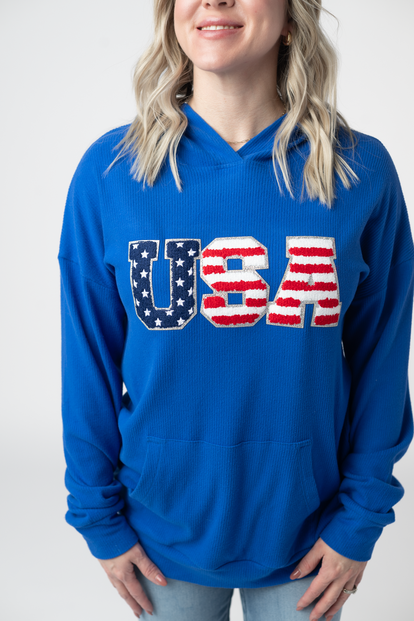Michelle Mae Corrine Hoodie - Royal Blue USA