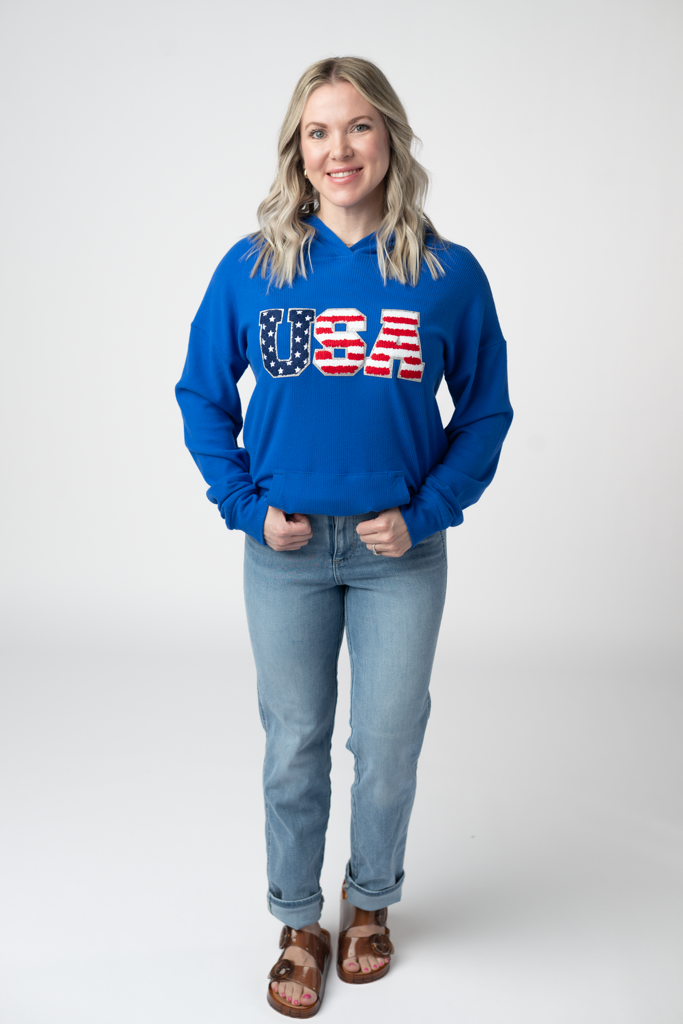 Michelle Mae Corrine Hoodie - Royal Blue USA