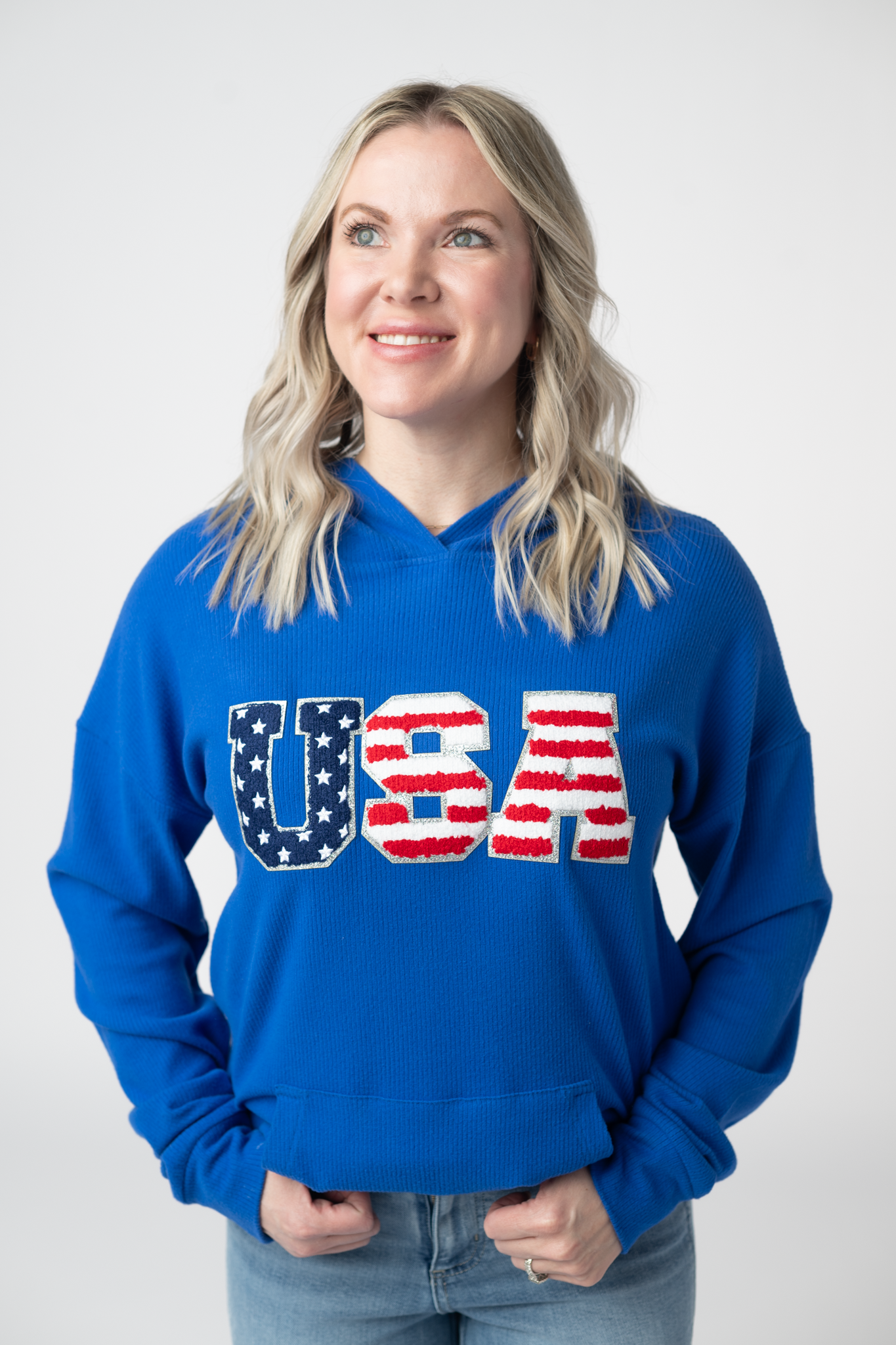 Michelle Mae Corrine Hoodie - Royal Blue USA