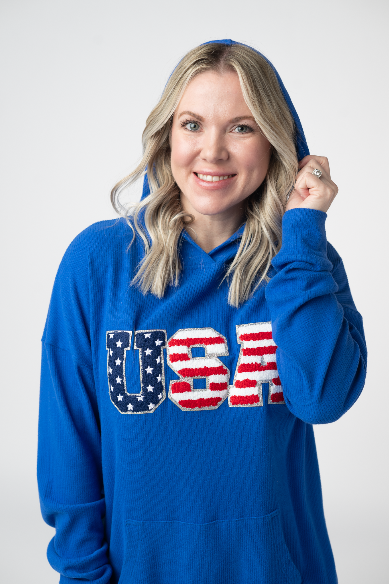 Michelle Mae Corrine Hoodie - Royal Blue USA