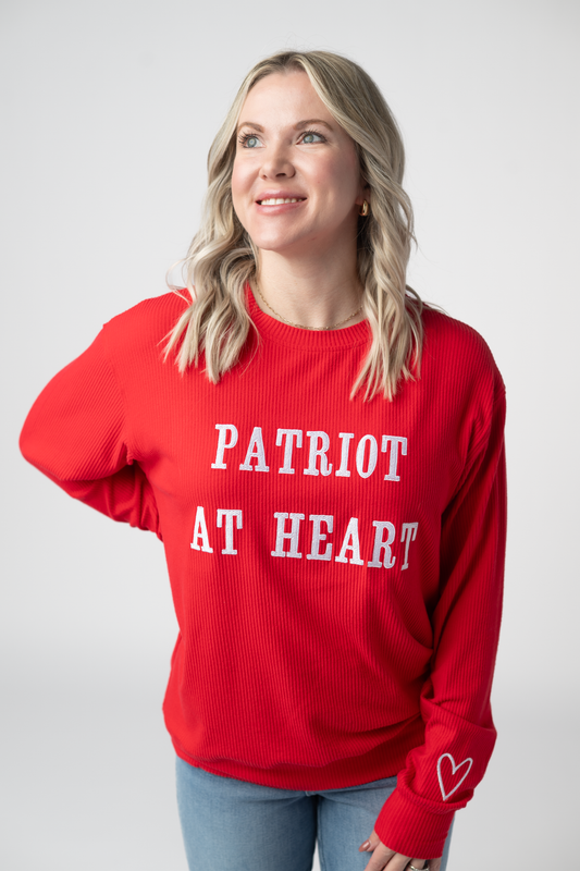 Michelle Mae Corrine Embroidered Pullover Top - Patriot at Heart