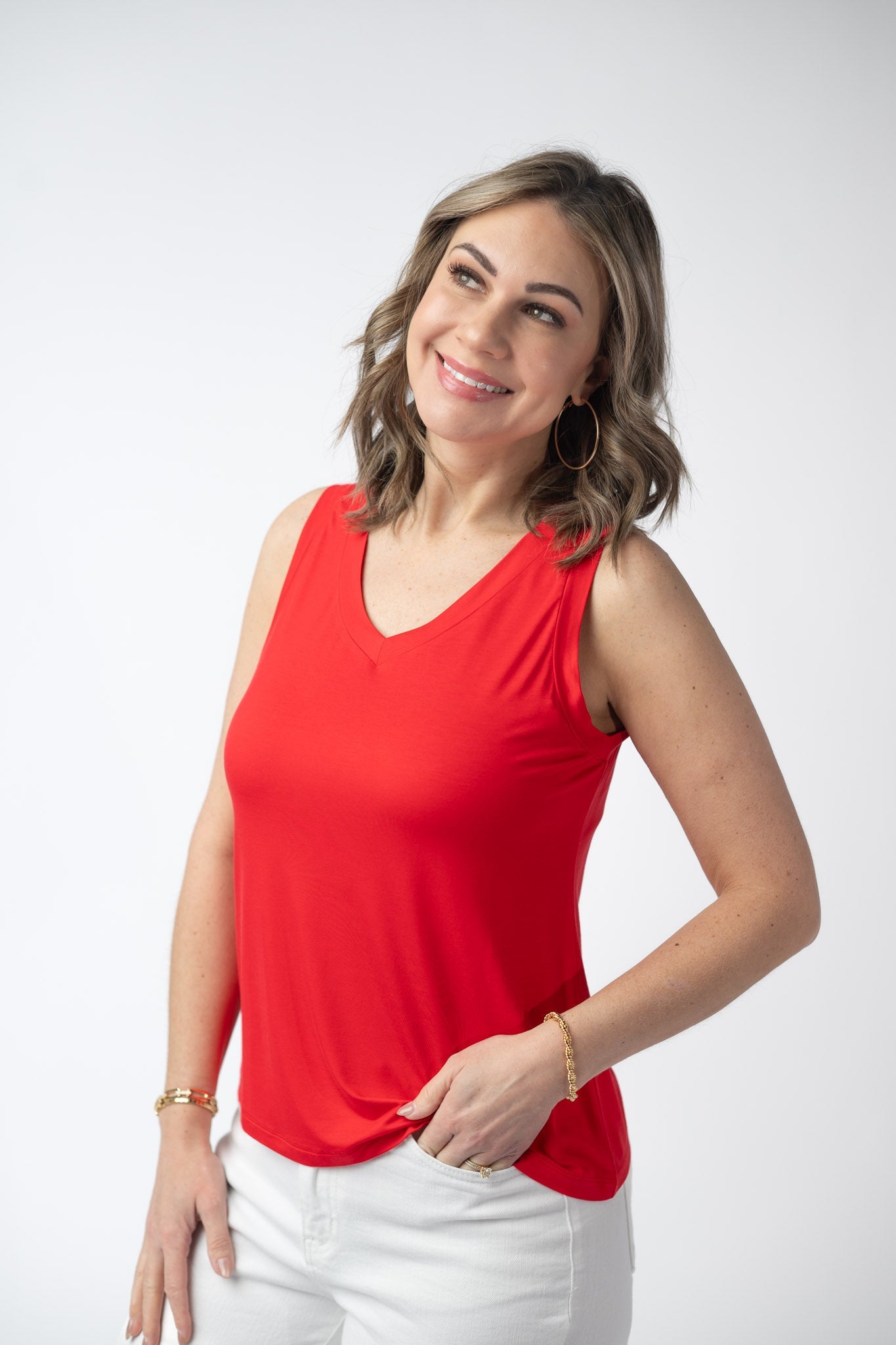 Michelle Mae Noelle Tank - Red