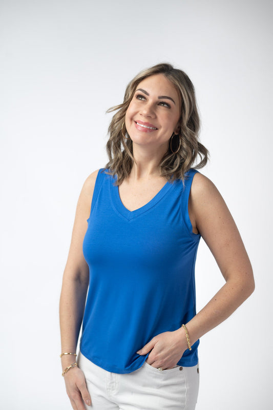 Michelle Mae Noelle Tank - Blue