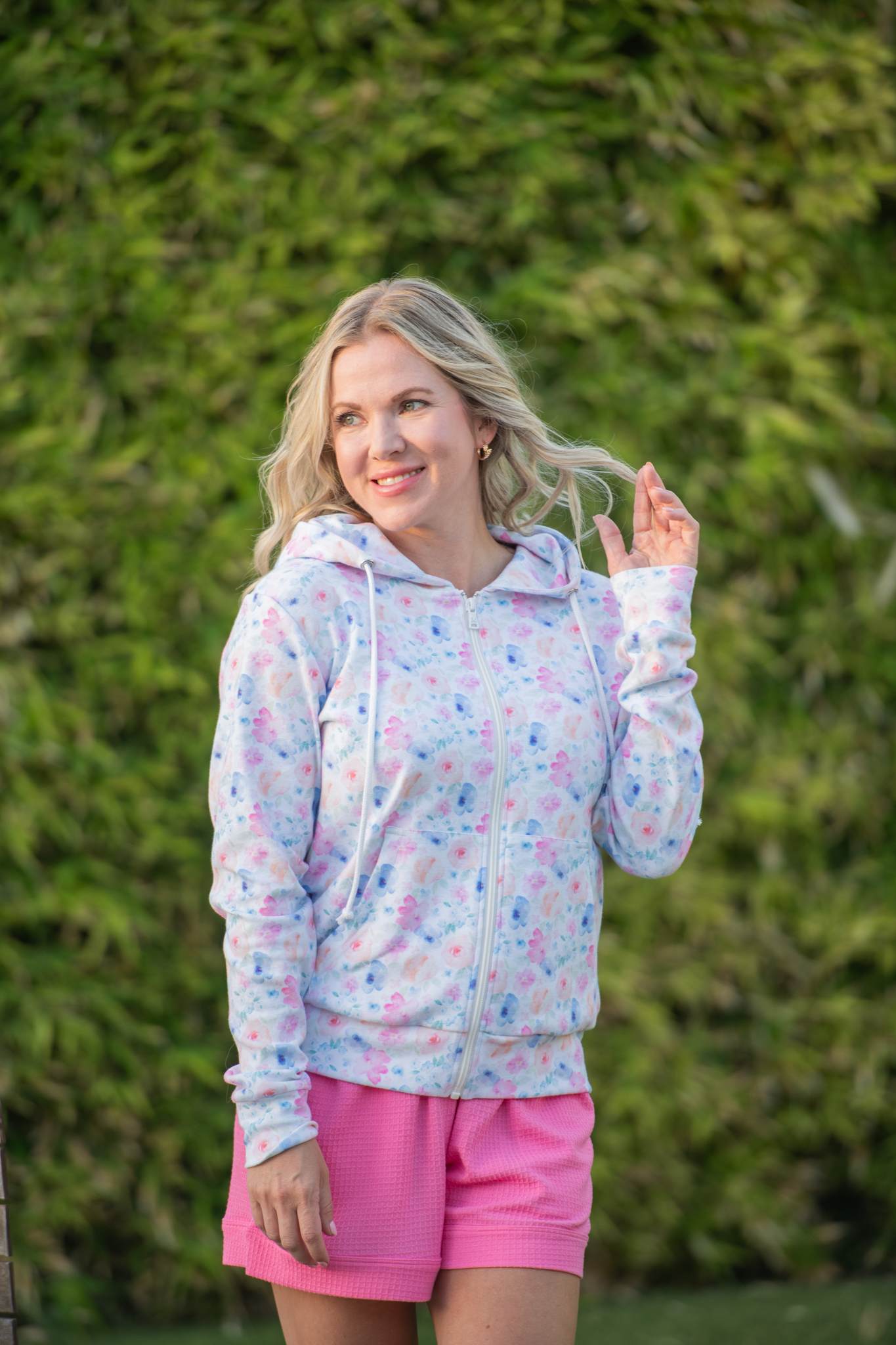 Michelle Mae Fullzip Hoodie - Petal Gardens