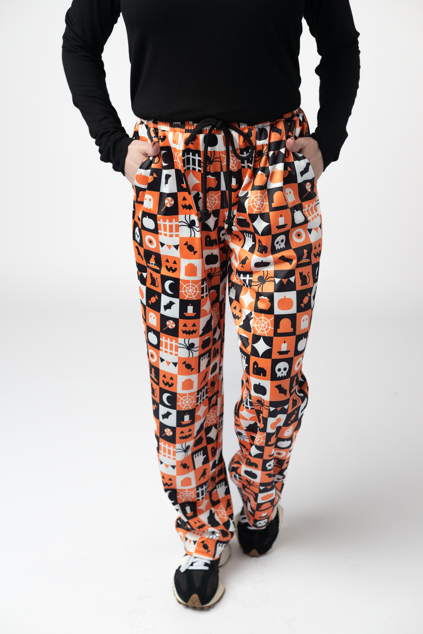 Michelle Mae  Lounge Pants - Trick-Or-Treat Checkered