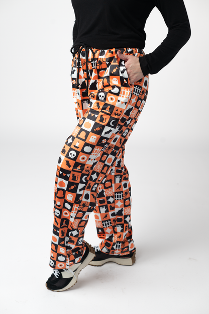 Michelle Mae  Lounge Pants - Trick-Or-Treat Checkered