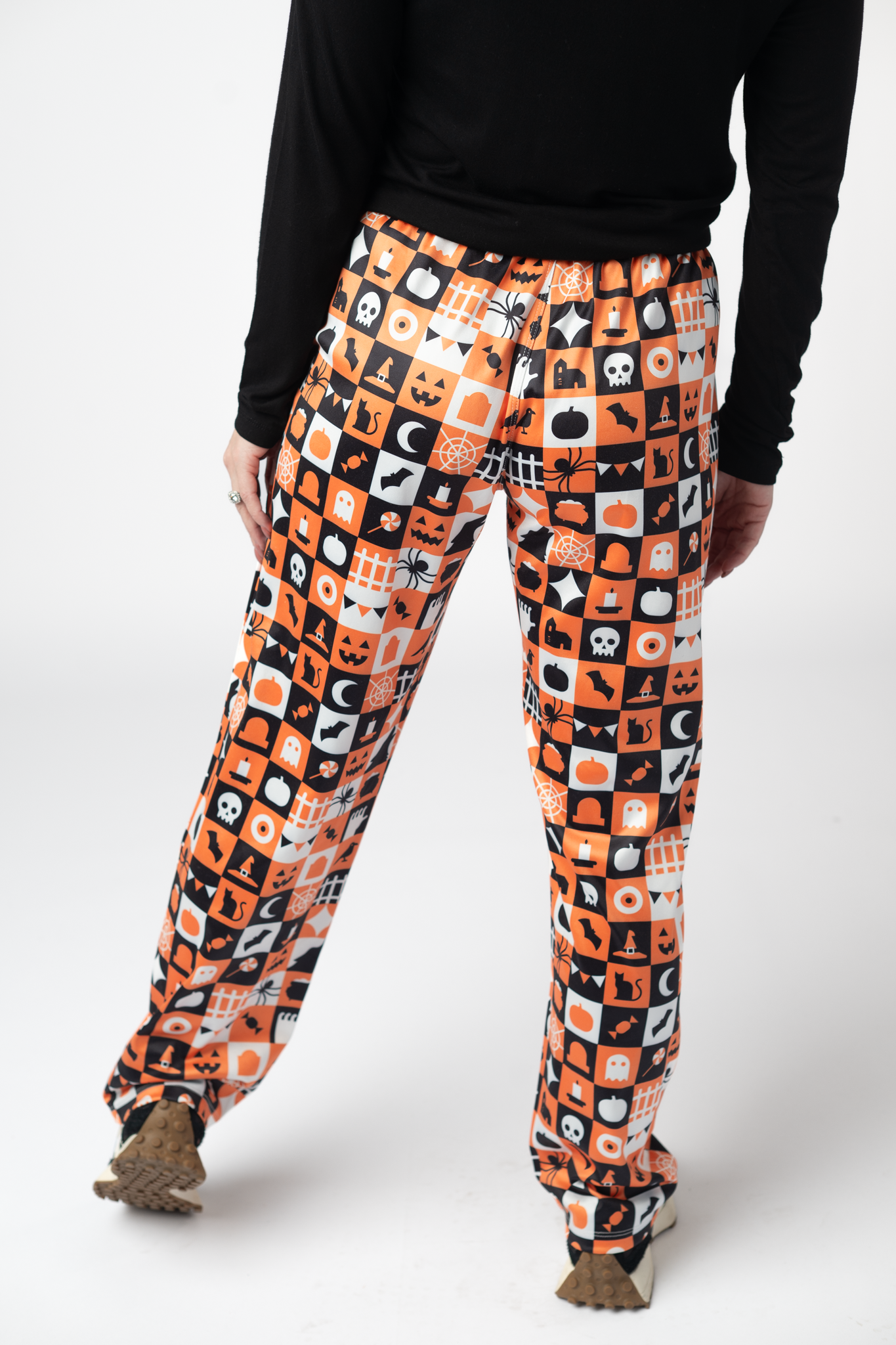 Michelle Mae  Lounge Pants - Trick-Or-Treat Checkered