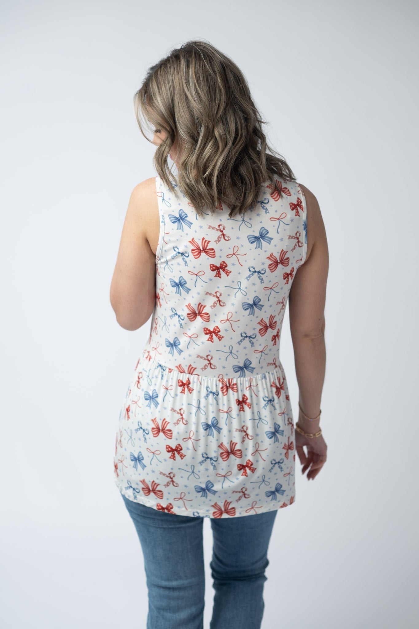 Michelle Mae Renee Ruffle Tank Top - American Bows