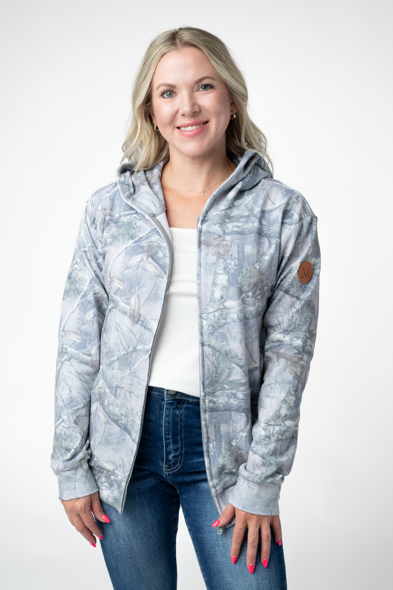 Michelle Mae Fullzip Hoodie - Camo