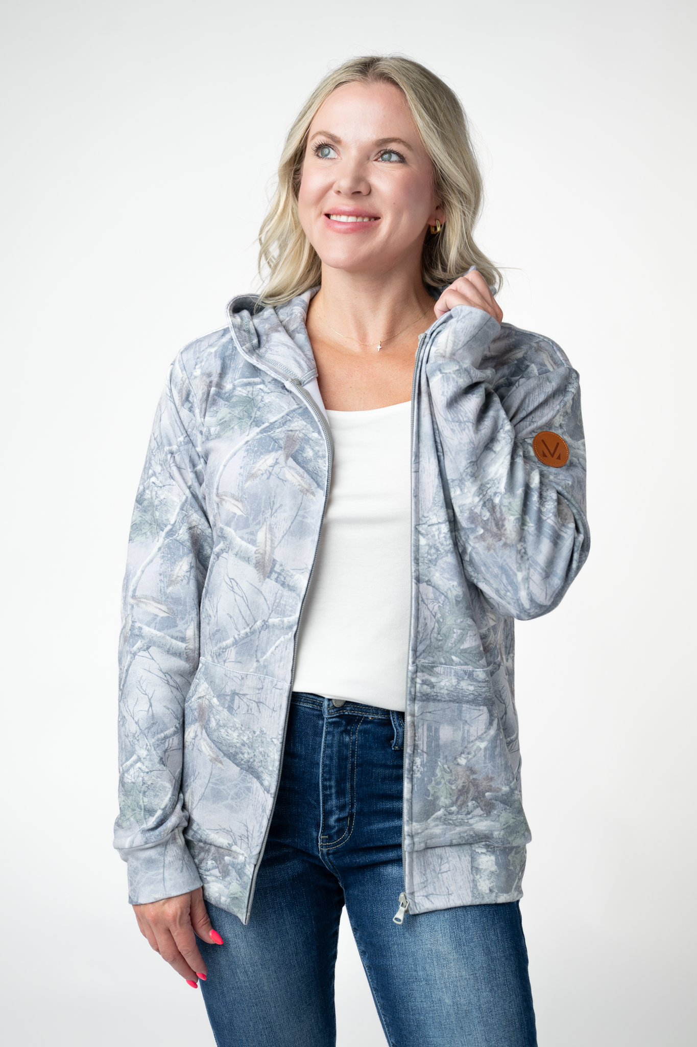 Michelle Mae Fullzip Hoodie - Camo