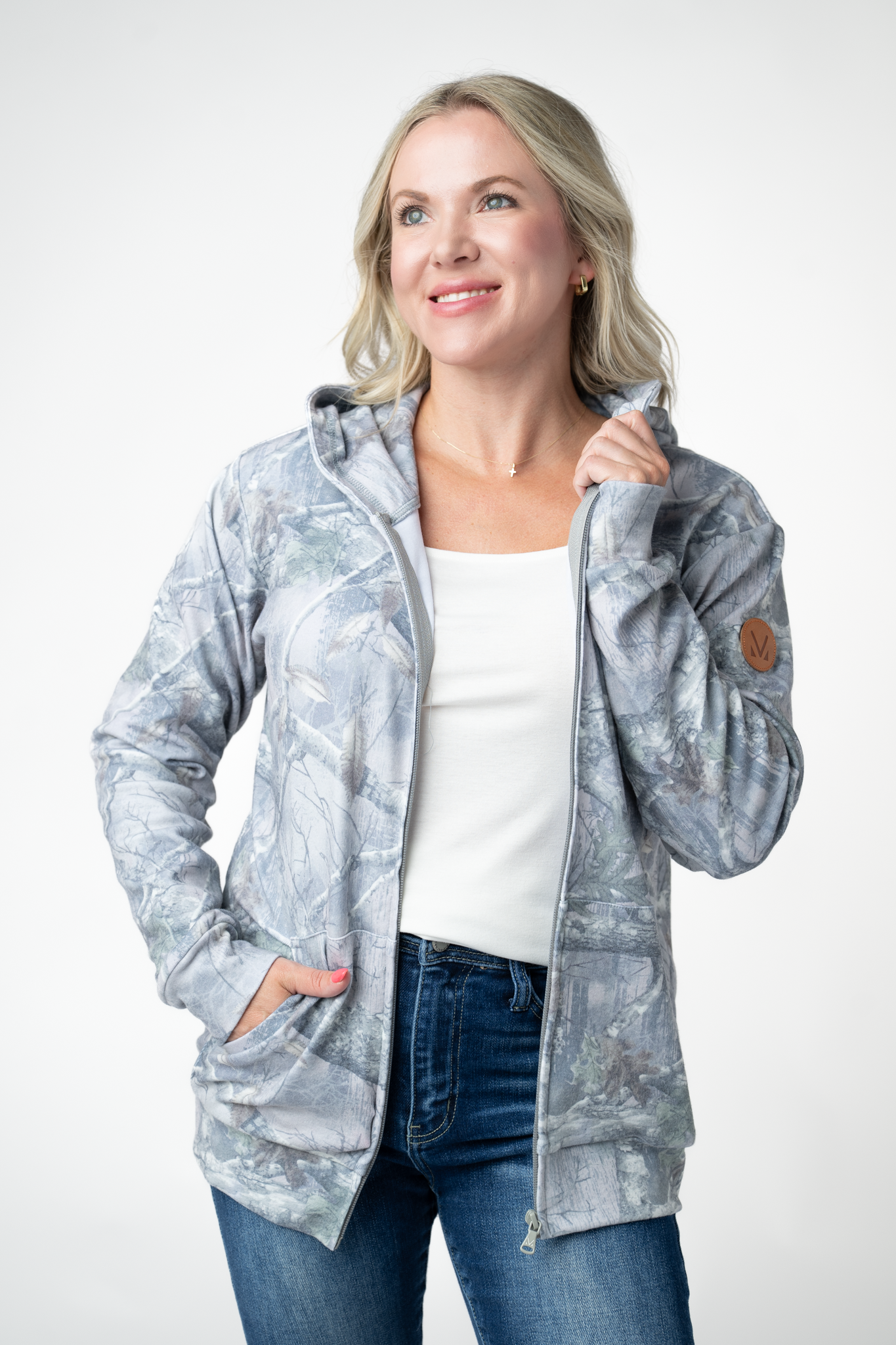 Michelle Mae Fullzip Hoodie - Camo
