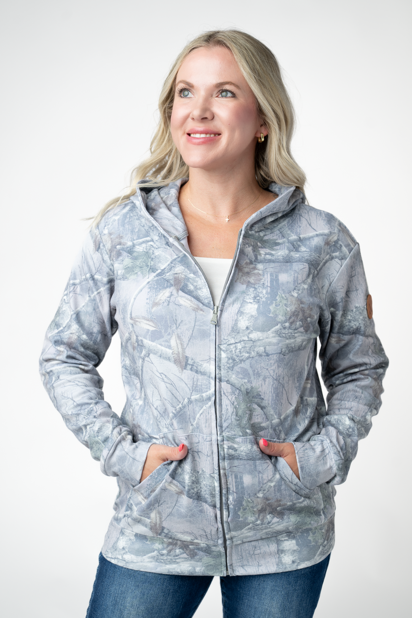 Michelle Mae Fullzip Hoodie - Camo