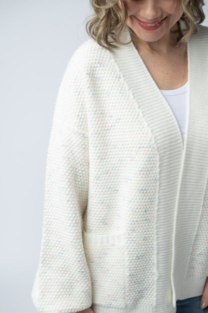 Michelle Mae Kinsley Cardigan - Purple, Pink, and Green