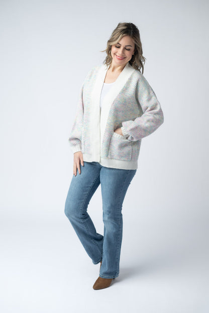 Michelle Mae Kinsley Cardigan - Bright Pastel Mix