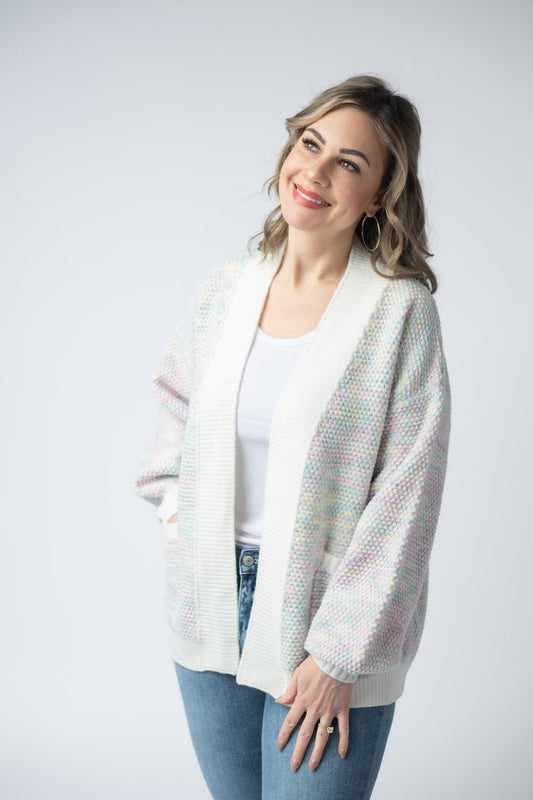Michelle Mae Kinsley Cardigan - Bright Pastel Mix