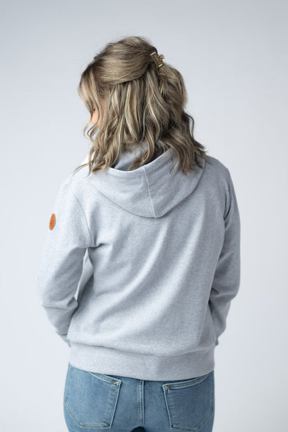 Michelle Mae Fullzip Hoodie - Light Grey